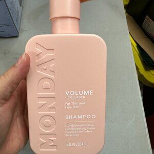 MONDAY Haircare Volume Shampoo 12oz for Thin, Fine, and Oily Hair 4 Bottles